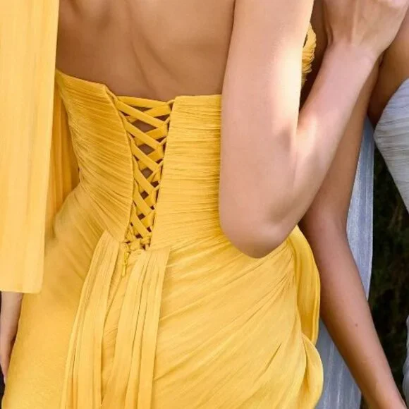homecoming dress with scarf Pink